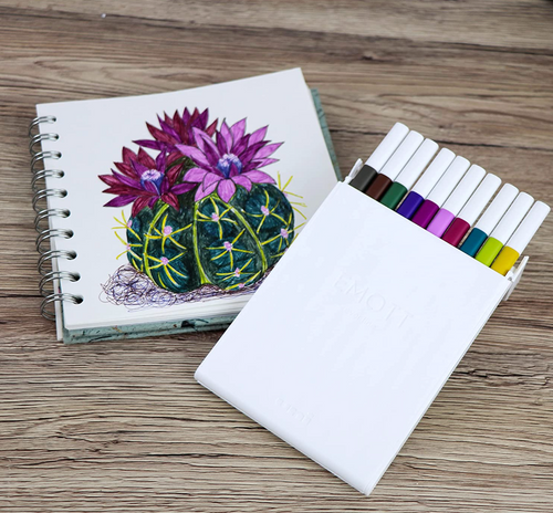 Uni Emott Everfine Fineliners 0.4mm No.3 Assorted Pack of 10