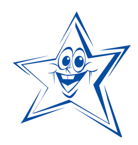 Staedtler Shiny Merit Stamp Funny Face Star Blue 9SHS022-3