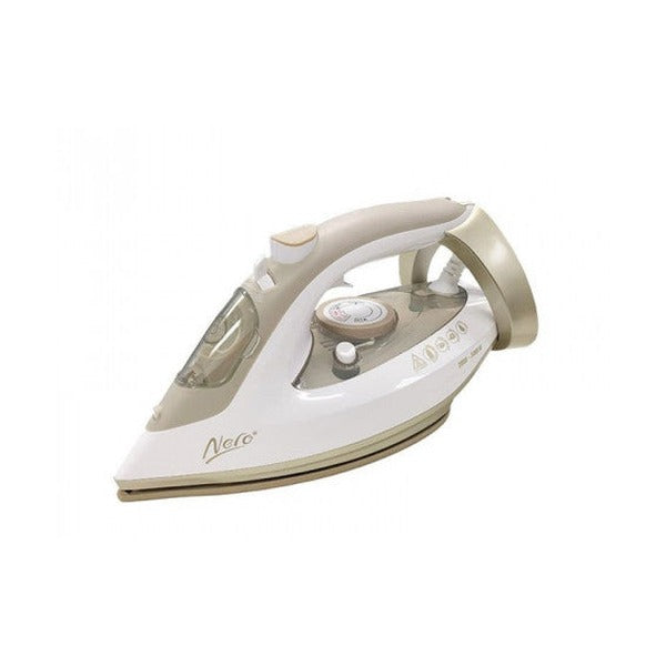 Nero 700 Steam Dry Iron Ceramic Auto-Off White and Champagne