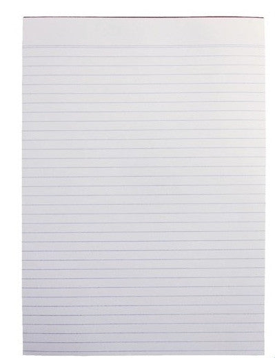 Writer Bank Office Pad Ruled 100 Sheet A5 200x150mm Pack 10