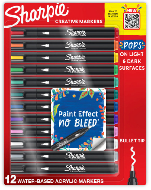 Sharpie Creative Markers and Adult Blooming Garden Colouring Book Bundle