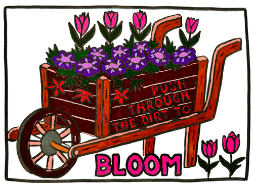 Plant Smiles, Grow Giggles, Colour in Love - Adult Blooming Garden Colouring Book