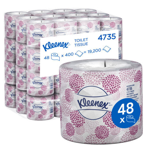 Kleenex Toilet Tissue White 2 Ply 400 Sheets Case of 48