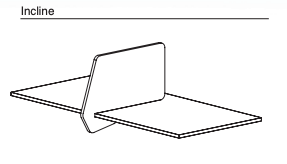 Visionchart SANA Slide-On Desk Screen 680 x 420mm Incline Moonlight-3