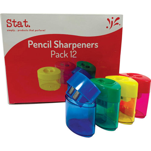 Plastic Oval Cylinder Sharpeners Box 12