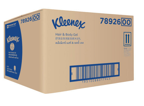 Kleenex 78926 Hair and Body Shower Gel Clear 1000ml Cartridge Case of 6