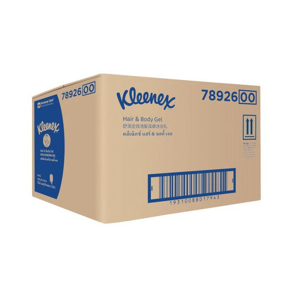 Kleenex 78926 Hair and Body Shower Gel Clear 1000ml Cartridge Case of 6