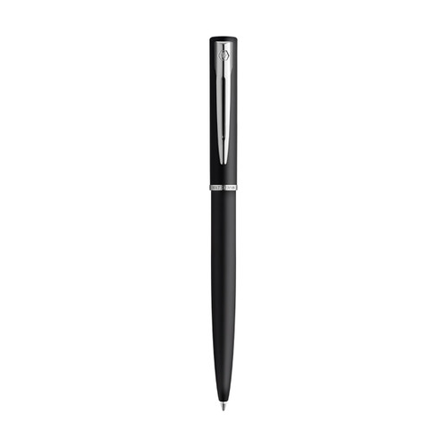 WATERMAN 2068192 GRADUATE ALLURE BLACK CHROME TRIM BALLPOINT PEN IN A BOX