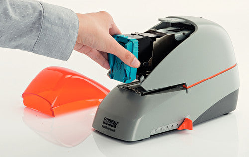 Rapid 5080E Electric Stapler Silver Orange