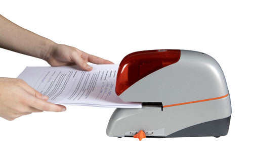 Rapid 5080E Electric Stapler Silver Orange