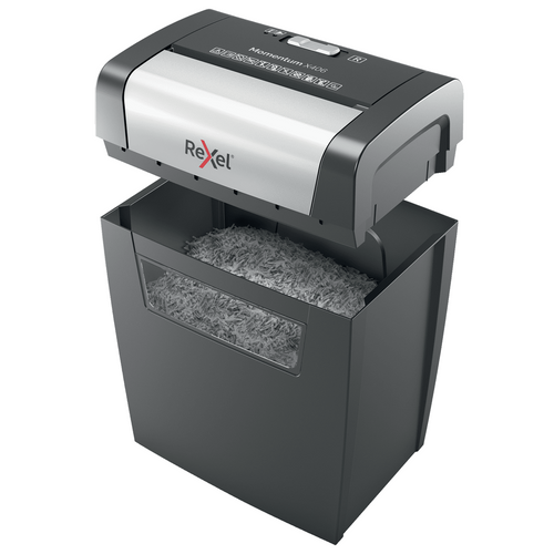 Rexel Momentum X406 Cross Cut Paper Shredder Black