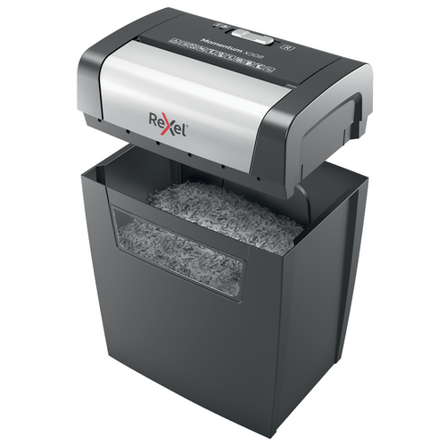 Rexel Momentum X308 Cross Cut Paper Shredder Black