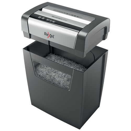 Rexel Momentum X312 Cross Cut Paper Shredder Black