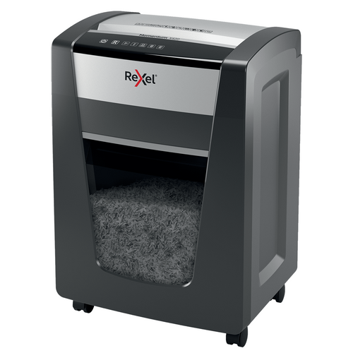 Rexel Momentum X420 Cross Cut Paper Shredder Black