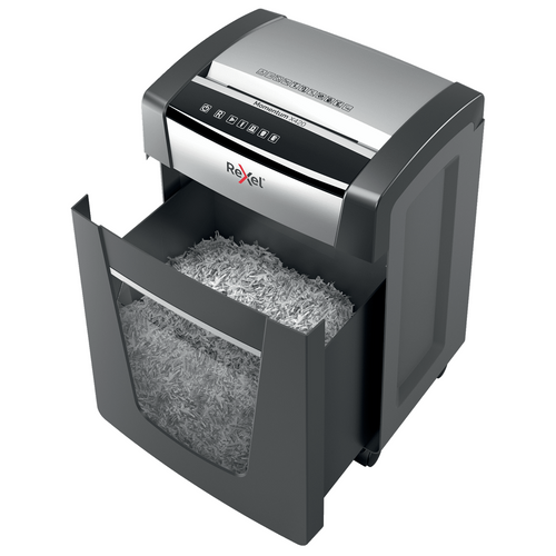 Rexel Momentum X420 Cross Cut Paper Shredder Black