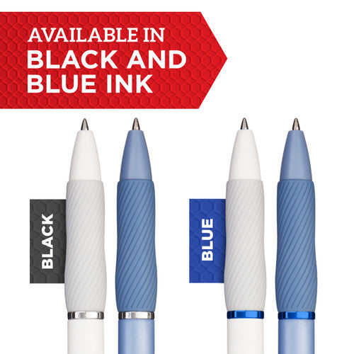 Sharpie S-Gel Retractable Pen Medium Point 0.7mm Pearl White Barrel Black Ink Pack 4 Box of 6