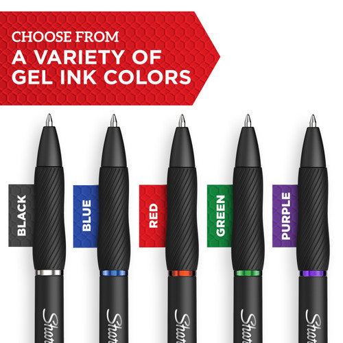 Sharpie S-Gel Retractable Pen Medium Point 0.7mm Assorted Pack of 8