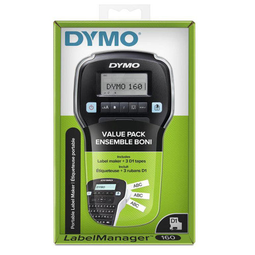 Dymo LabelManager 160 Handheld Labeller Value Pack