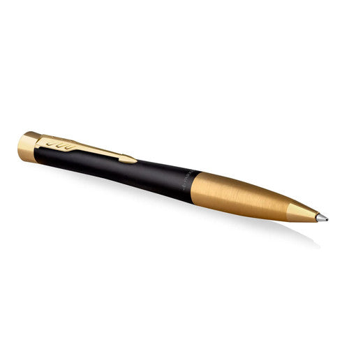 Parker Urban Twist Ballpoint Pen Muted Black Lacquer and Gold Trim Medium Tip