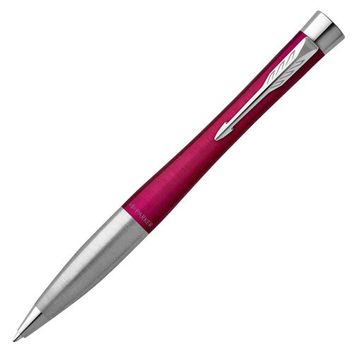 Parker Urban Twist Ballpoint Pen Magenta Lacquer and Chrome Trim Medium Tip