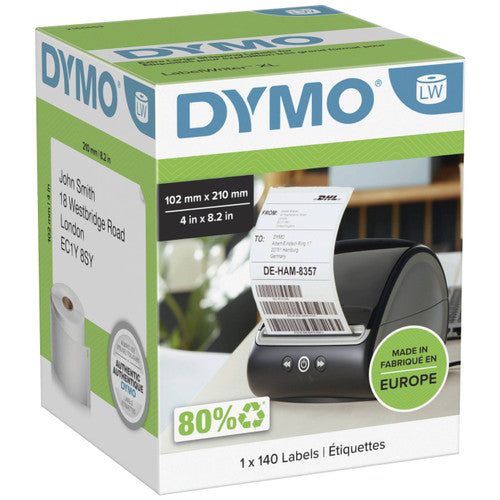 Dymo LabelWriter DHL shipping labels 102 x 210mm single roll 140 labels for 4XL and 5XL printers