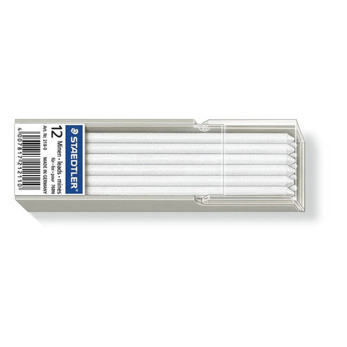 Staedtler 218-0 Lumocolor Non-Permanent Omnichrom Refill Lead White Pack 12