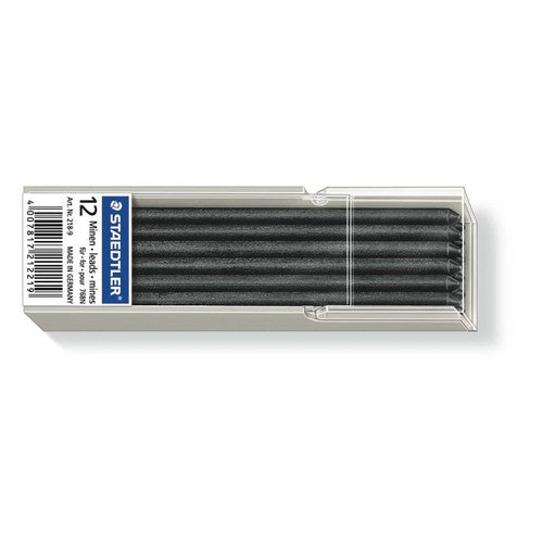 Staedtler 218-9 Lumocolor Non-Permanent Omnichrom Refill Lead Black Pack 12