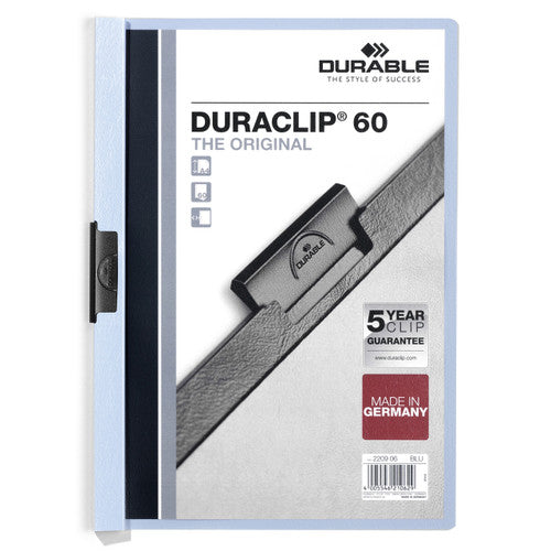 Duraclip 60 Document File A4 60 Sheet Capacity Blue Box 25