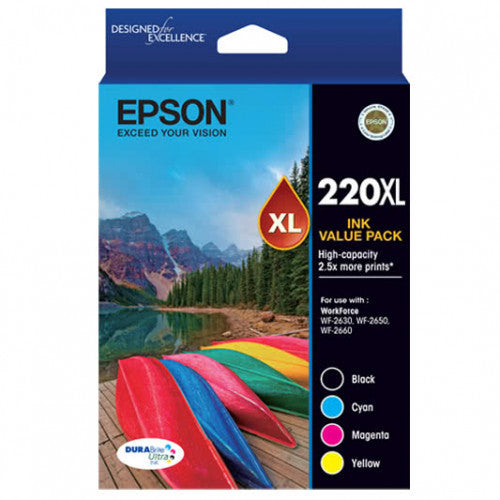 Epson C13T294692 220XL High Yield Durabrite Ultra Ink Value Pack 4 Colour