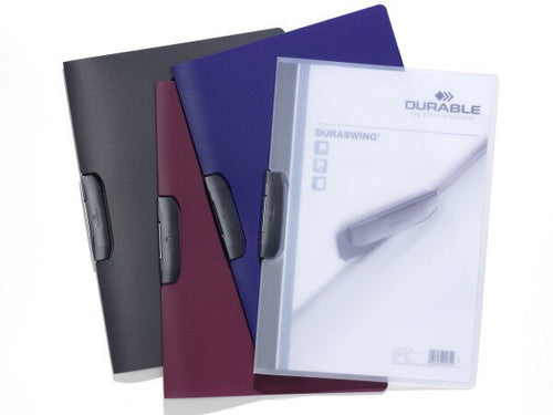 Duraswing Document File 30 Sheet Graphite Clear