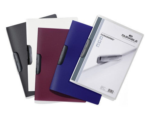 Duraswing Document File 30 Sheet Graphite Clear