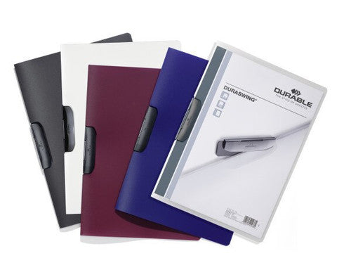 Duraswing Document File 30 Sheet Graphite Clear