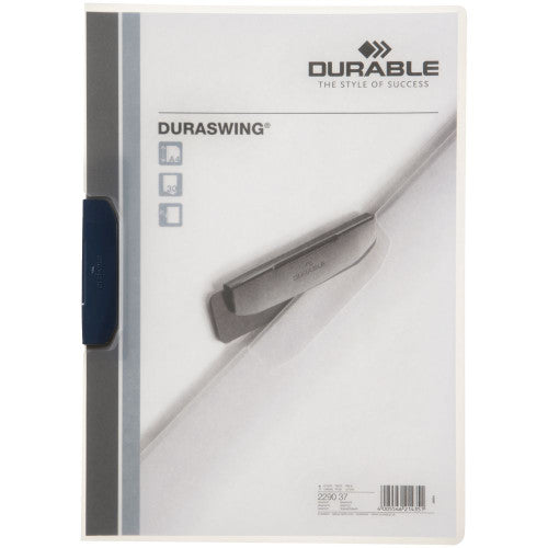 Duraswing Document File 30 Sheet Graphite Clear