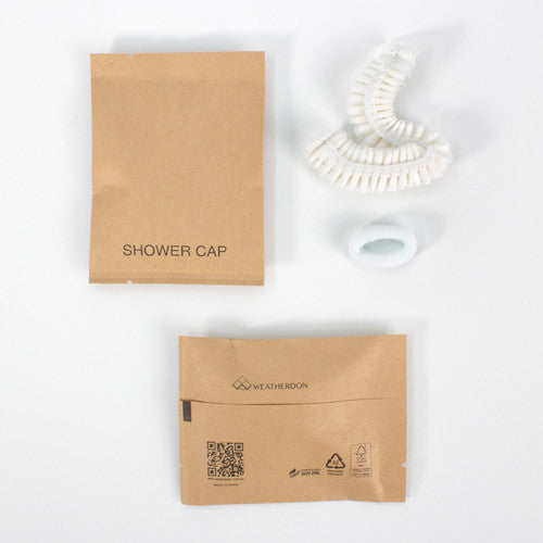 Shower Cap with White Scrunchie Carton of 200