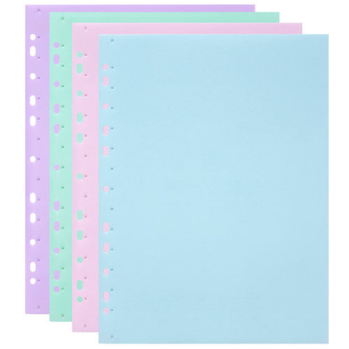 Marbig Soft Touch Binder Display Book 10 Pocket A4 Pastel Assorted Box of 24