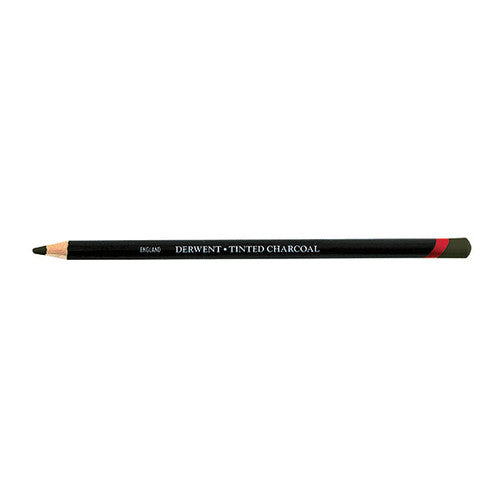 Derwent Tinted Charcoal Pencil Dark Moss Box of 6