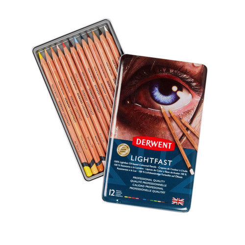 Derwent Lightfast Pencils Tin of 12
