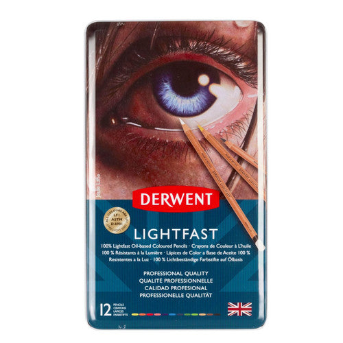Derwent Lightfast Pencils Tin of 12