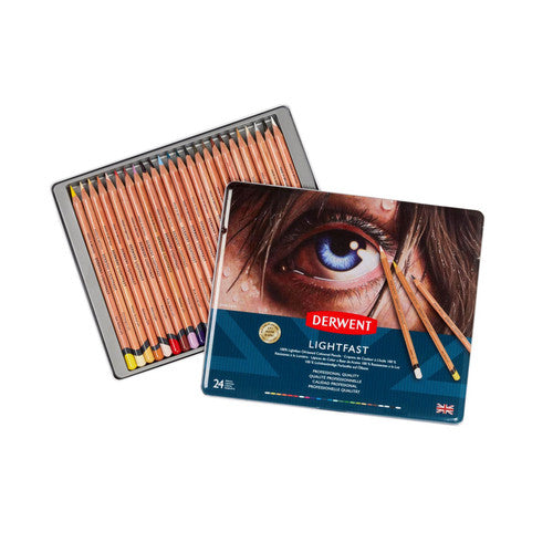 Derwent Lightfast Pencils Tin Set of 3 x 24