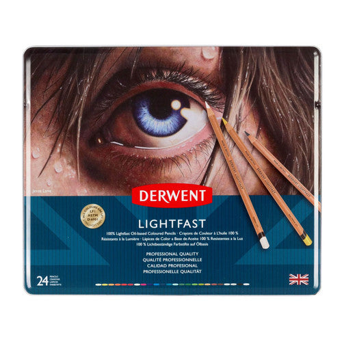 Derwent Lightfast Pencils Tin Set of 3 x 24
