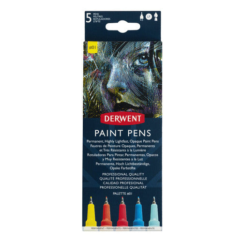 Derwent Paint Pens Palette #1 Pack of 5