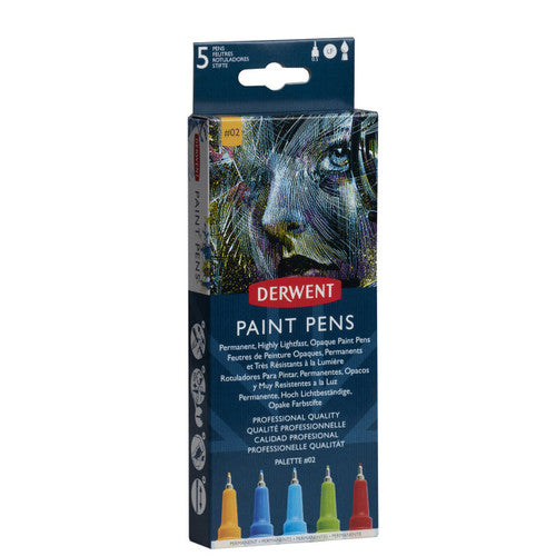 Derwent Paint Pens Palette #2 Pack of 5