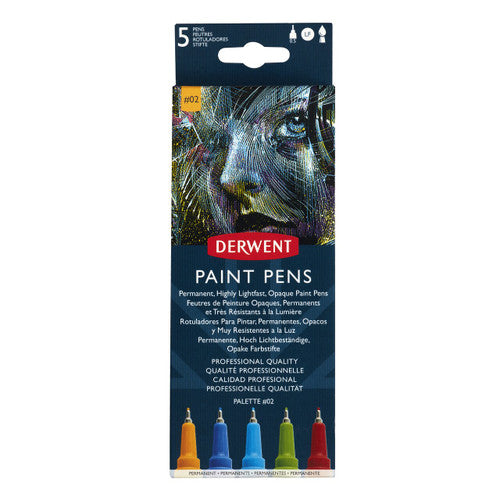 Derwent Paint Pens Palette #2 Pack of 5