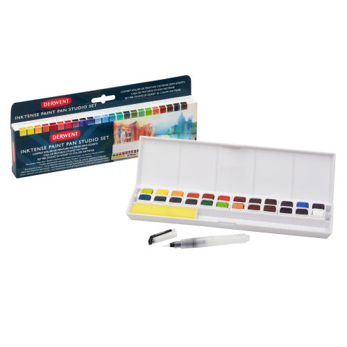 Derwent Inktense Paint Pan Metallic 12 Pack of 6