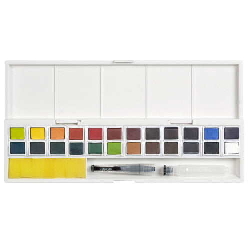 Derwent Inktense Paint Pan Metallic 12 Pack of 6