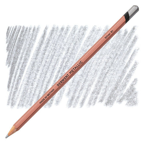 Derwent Metallic Coloured Pencil Pewter Box of 6