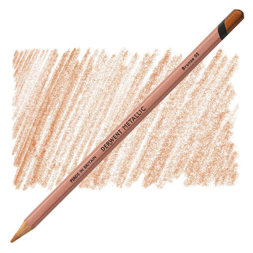 Derwent Metallic Coloured Pencil Bronze Box of 6