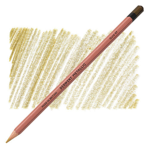 Derwent Metallic Coloured Pencil Gold Box of 6