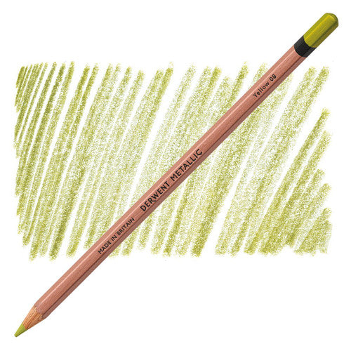 Derwent Metallic Coloured Pencil Yellow Box of 6