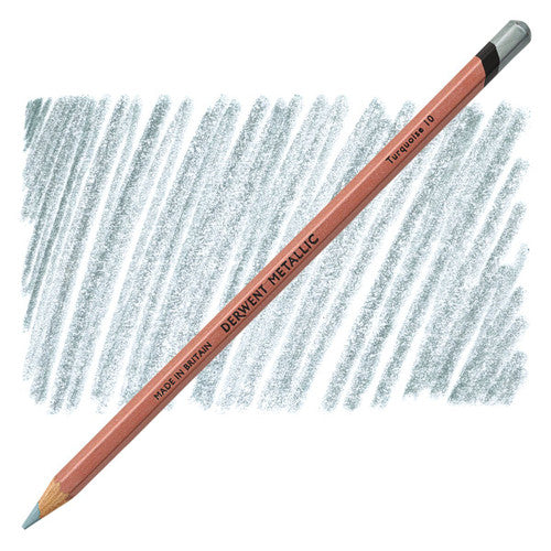 Derwent Metallic Coloured Pencil Turquoise Box of 6